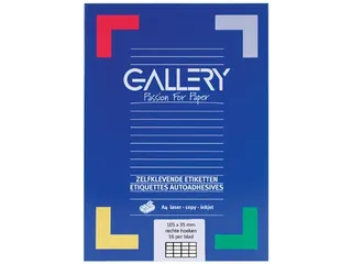 Gallery Witte Etiketten 105x35mm - 1