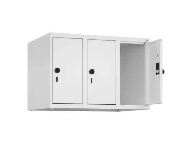 opzetkast,v. locker,3vak.,vak B 250mm,HxBxD 500x750x500mm,vleugeldeur