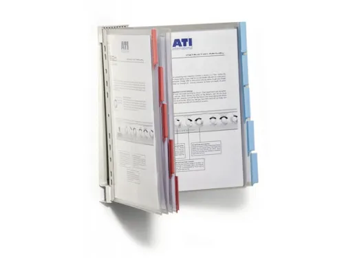 Wandhouder A4 Display Systeem Wall 5691 met 10 zichtpanelen