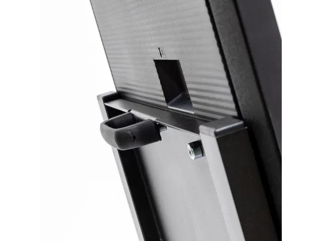 Chevalet numérique en A avec écran Samsung 43 inch aluminium noir
