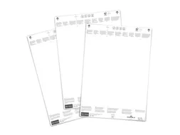 Papieren inserts voor documenthouders 210x74mm (60 kaartjes)