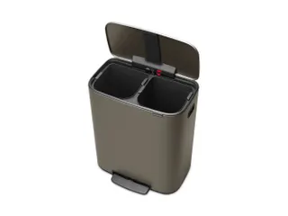 Afvalbak Bo Pedaalemmer 2x30 Liter Grijs - 4