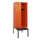 locker met bank,HxBxD 1950x600x815mm,2vak,vak B 300mm,cilinderslot
