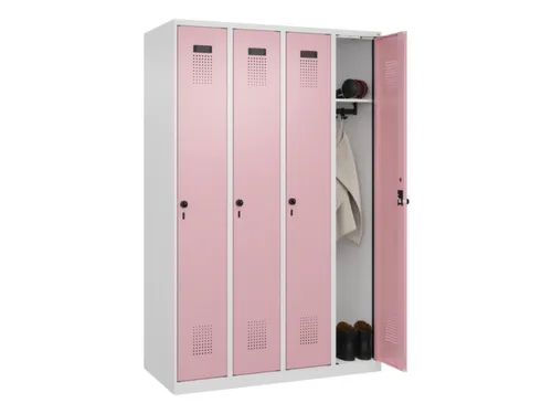 locker,HxBxD 1850x1200x500mm,4vak,vak B 300mm,draaigrendel