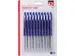 Balpen Quantore Drukknop Blauw medium, Blister 10 stuks