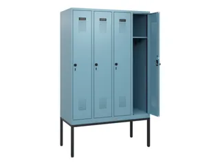 schoollocker,HxBxD 1950x1200x500mm,4vak,vak B 300mm,draaigrendel - 1