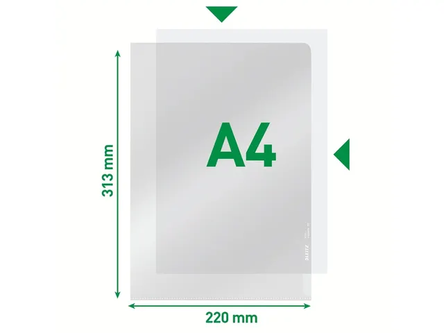 Insteekmap L-Model Leitz 4100 A4 Pvc 0.15mm Transparant Helder