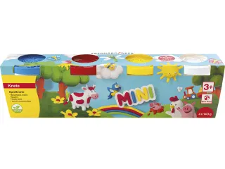 Kinderklei Eberhard Faber in beker,140gr wit, geel, rood, blauw - 1