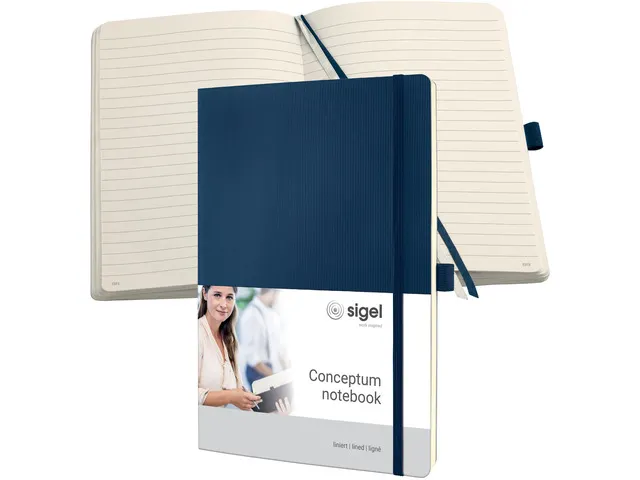 Carnet de note Sigel Conceptum Pure softcover A4 bleu linié