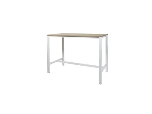 Domino Basic Statafel 160x80x110cm Robson Eiken Onderstel Wit