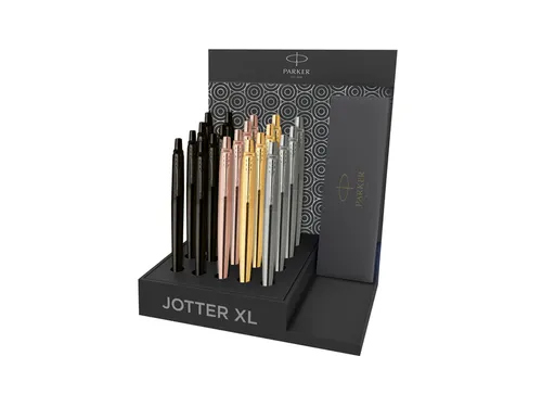 Balpen Parker Jotter XL Monochrome assorti medium 20 stuks