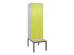locker voor scheiding van kleding,HxBxD 2120x600x815mm,2vak