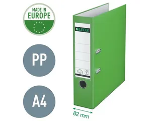 Ordner Leitz 1010 A4 80mm PP lichtgroen - 5