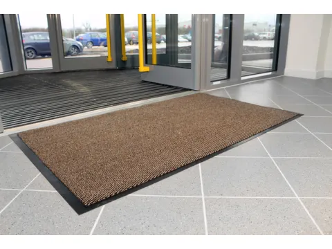 schoonloopmat,HxLxB 7x1500x900mm,zwart/bruin