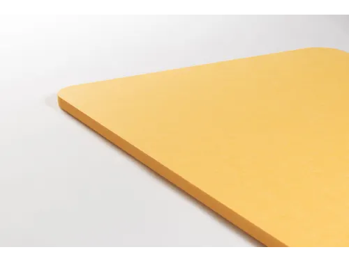 Akoestisch PET-vilt rechthoekig plafondpaneel 60x120cm Geel