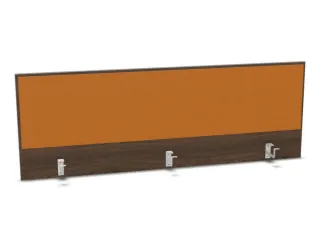opzetpaneel bureau aanbouw achter NV bruin hickory BN3005-geel 1600mm - 1