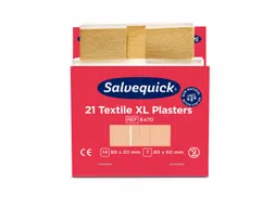 Salvequick Extra Grote Textielpleisters 21 Stuks
