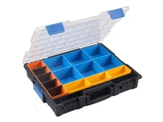 Assortimentskoffer,type 2,HxBxD 76x440x335mm,kunststof,koffer zwart - 1