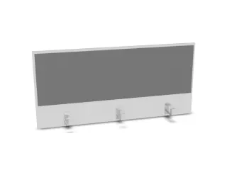 opzetpaneel,v. bureau,aanbouw achter,B 1200mm,Bl-wit,BN8078-grijs - 1