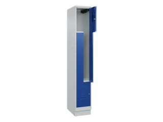Z-garderobekast,HxBxD 1950x300x500mm,vak B 150/300mm,cil.-slot,sokkel - 2
