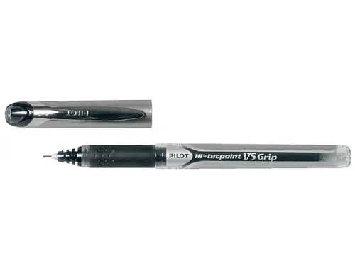 Rollerpen Pilot Hi-Tecpoint V5 Grip 0.5mm Fijne punt Zwart