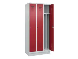 locker voor scheiding van kleding,HxBxD 1950x900x500mm,3vak