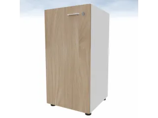 kantoorkast,HxBxD 860x430x450mm,1xhouten vloer,2ordnerhoogte,romp wit - 3