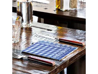 Tork 509351 Lunchservet Blue Check 32,8x32,5cm - 3