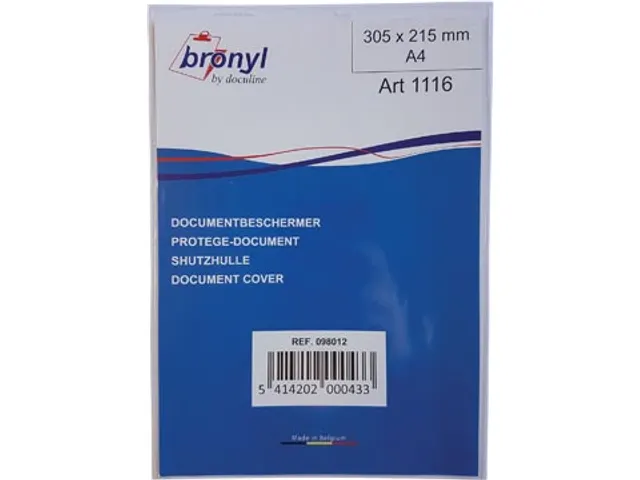 U-mapje uit transparante PVC van 0.18mm ft A4