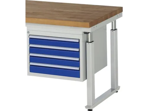 schuiflade-onderbouw v. werkbank HxBxD 440x580x600mm 4laden RAL5010
