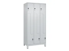 Z-garderobekast,HxBxD 1950x900x500mm,vak B 150/300mm,draaigrendel