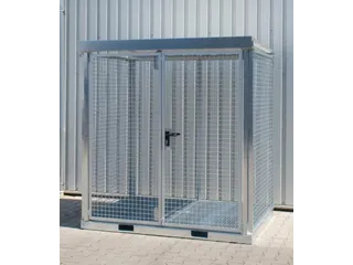 gasflessendepot,v. 45xØ 230mm fles,HxBxD 2260x2115x1570mm,m. deksel - 2
