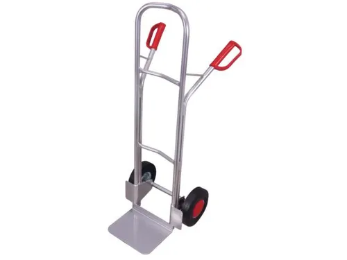 Steekwagen Aluminium Kratten 200kg 1305x572mm Massief Rubber Banden