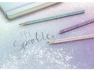 Potlood Faber-Castell Grip sparkle rose metallic - 6