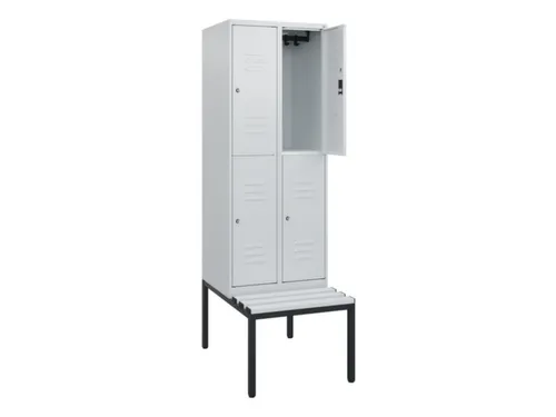 Dubbeldekse dekenkist,HxBxD 1950x600x815mm,2x2vak.,vak B 300mm