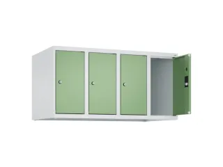 opzetkast,v. locker,4vak.,vak B 250mm,HxBxD 500x1000x500mm,vleugeldeur - 2