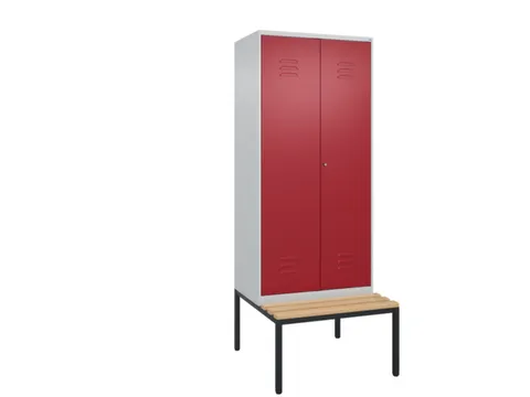 locker voor scheiding van kleding,HxBxD 2120x800x815mm,2vak
