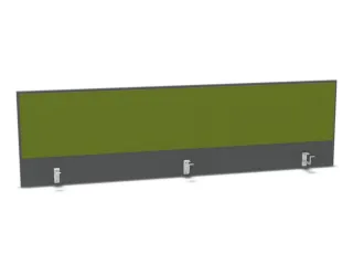 opzetpaneel bureau aanbouw achter MS-donkergrijs BN7048-groen 2000mm - 1