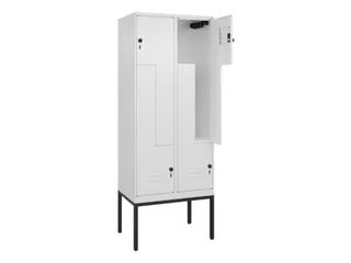 Z-garderobekast,HxBxD 2120x800x500mm,vak B 200/400mm,draaigrendel - 2