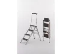 Veiligheids-vouwtrap Aluminium Platform 4treden H 920mm Rubberen Laag