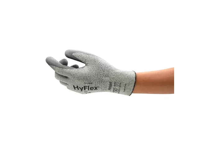 Ansell HyFlex 11-730 snijbestendige handschoenen grijs maat 11 144paar