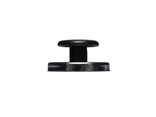 Magneet met knop MAUL Ø65mm trekkracht 12kg chroom/zwart