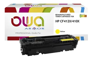 Tonercartridge OWA alternatief tbv HP CF412X geel - 1