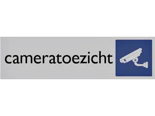 Infobord pictogram cameratoezicht 165x44mm - 1