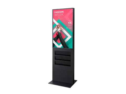 Digitale Smart Line Totem Rack Zwart 43 inch Samsung scherm