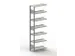 Rayonnage de bureau sans boulons suivant HxlxP 2200x756x336mm 7tablett