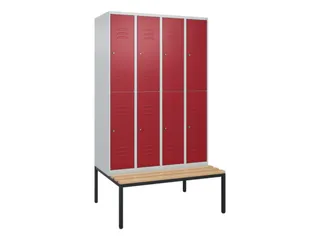 Dubbeldekse dekenkist,HxBxD 2120x1200x815mm,4x2vak.,vak B 300mm - 1