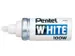Viltstift Pentel 100W rond 4mm wit