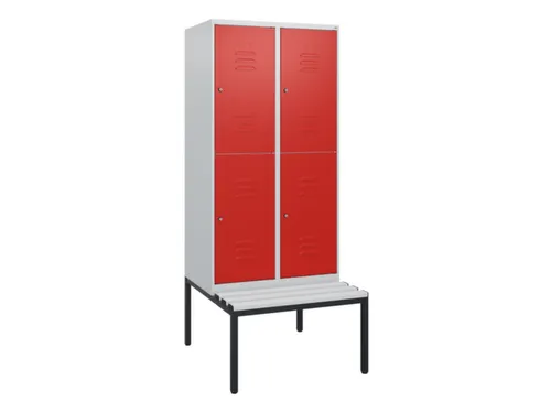 Dubbeldekse dekenkist,HxBxD 1950x800x815mm,2x2vak.,vak B 400mm