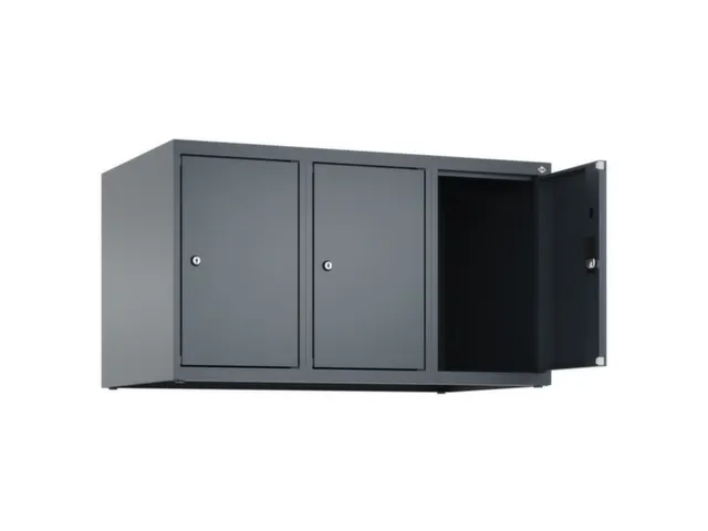 opzetkast,v. locker,3vak.,vak B 300mm,HxBxD 500x900x500mm,vleugeldeur